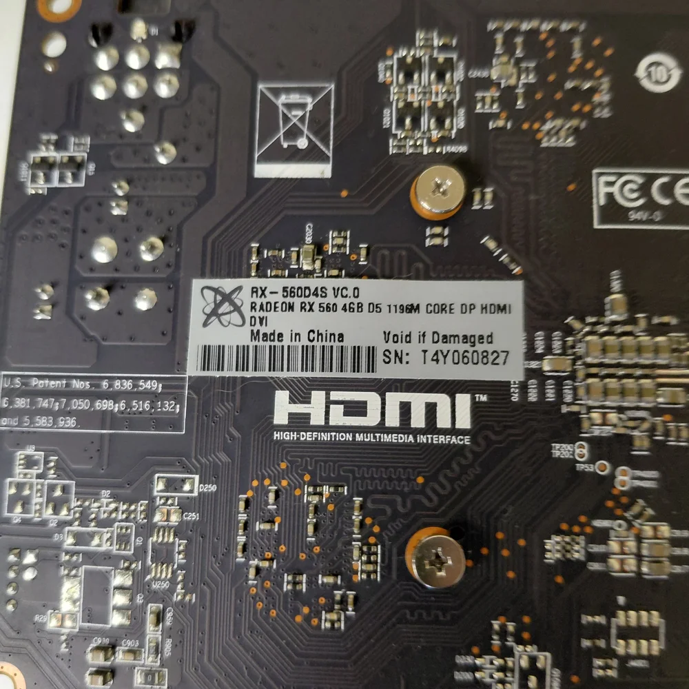XFX AMD Radeon RX 560 4GB GDDR5 Graphics Card HDMI DisplayPort DVI